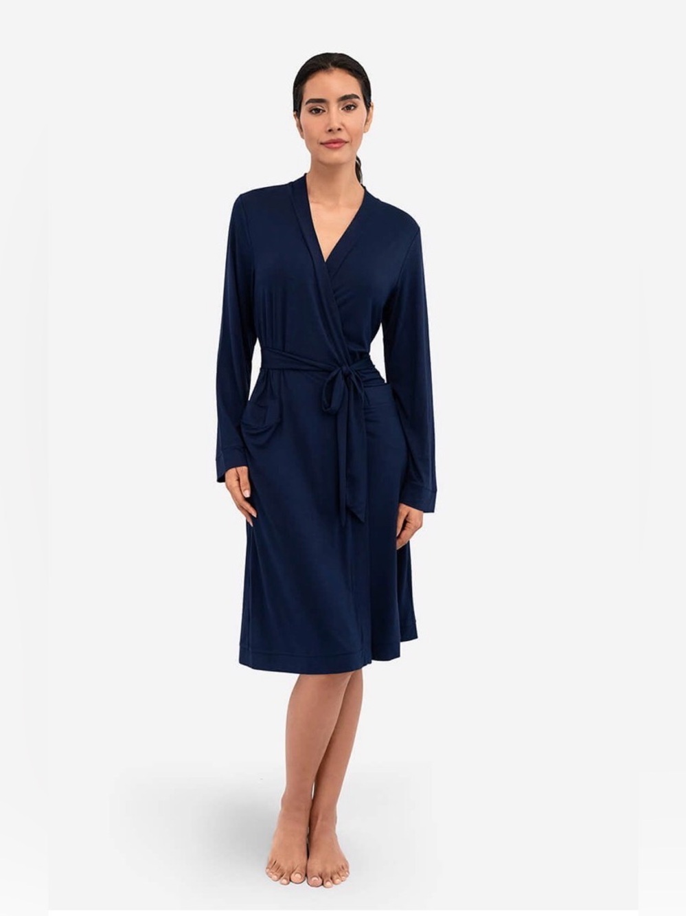 Sunday Citizen Cooling Modal Robe – Marine Blue NWOT Size L/XL